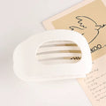 Matte Hair Claw Clip – Large Flat Round Hair Clip