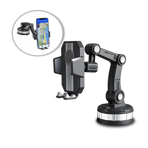 360° Foldable Phone Holder Stand – Car Dashboard & Desk Mount