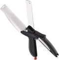 Kitchen Food Cutter Scissors with Built-In Cutting Board