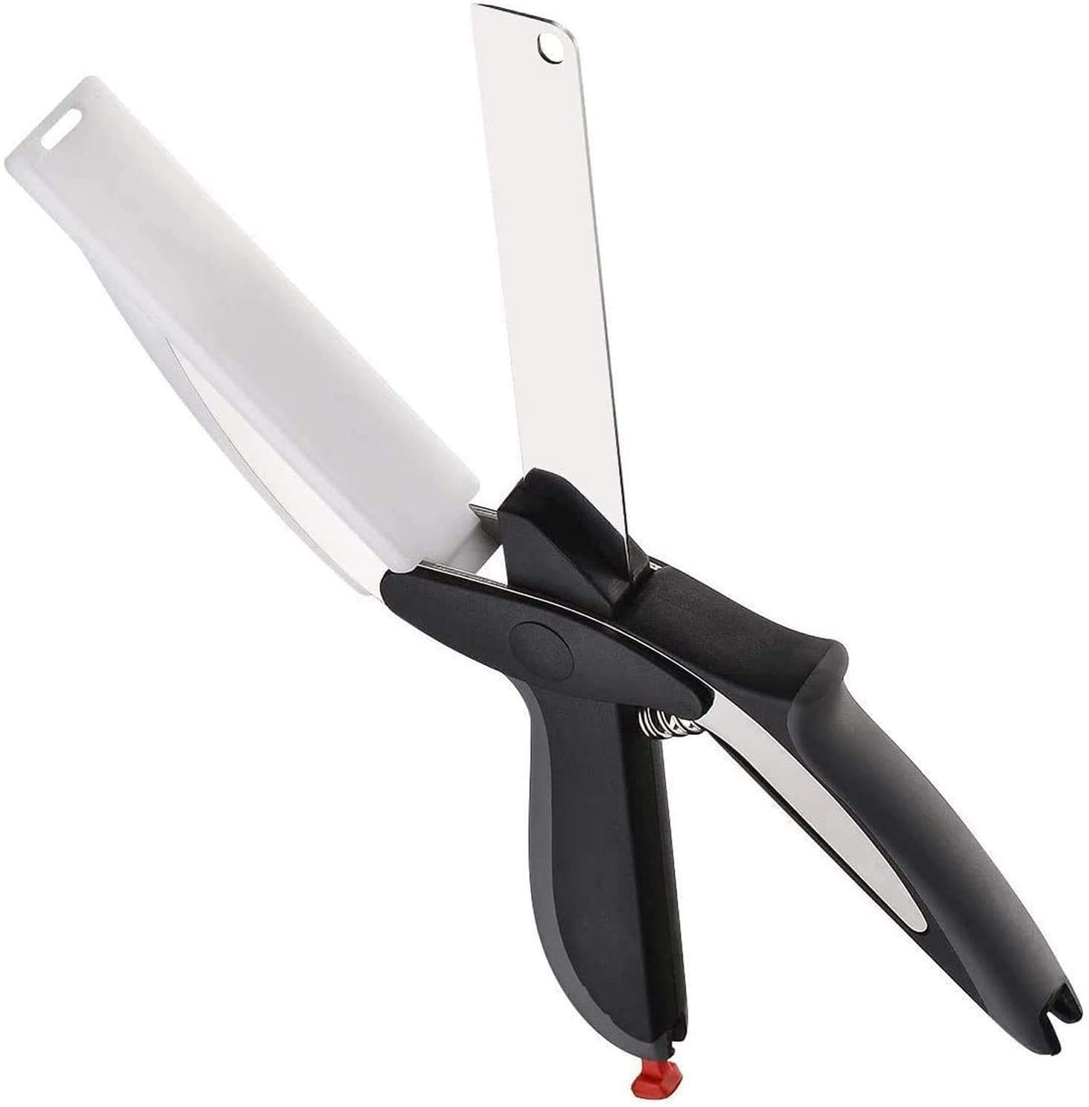 Kitchen Food Cutter Scissors with Built-In Cutting Board