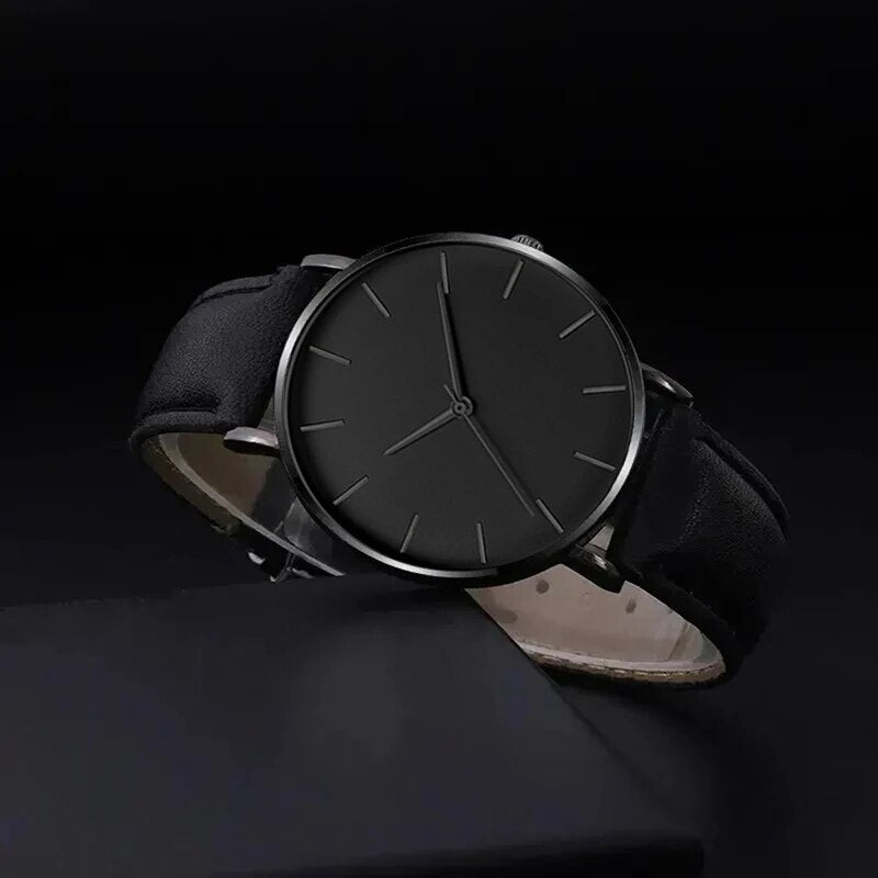 5-Piece Men’s Black Watch & Bracelet Set