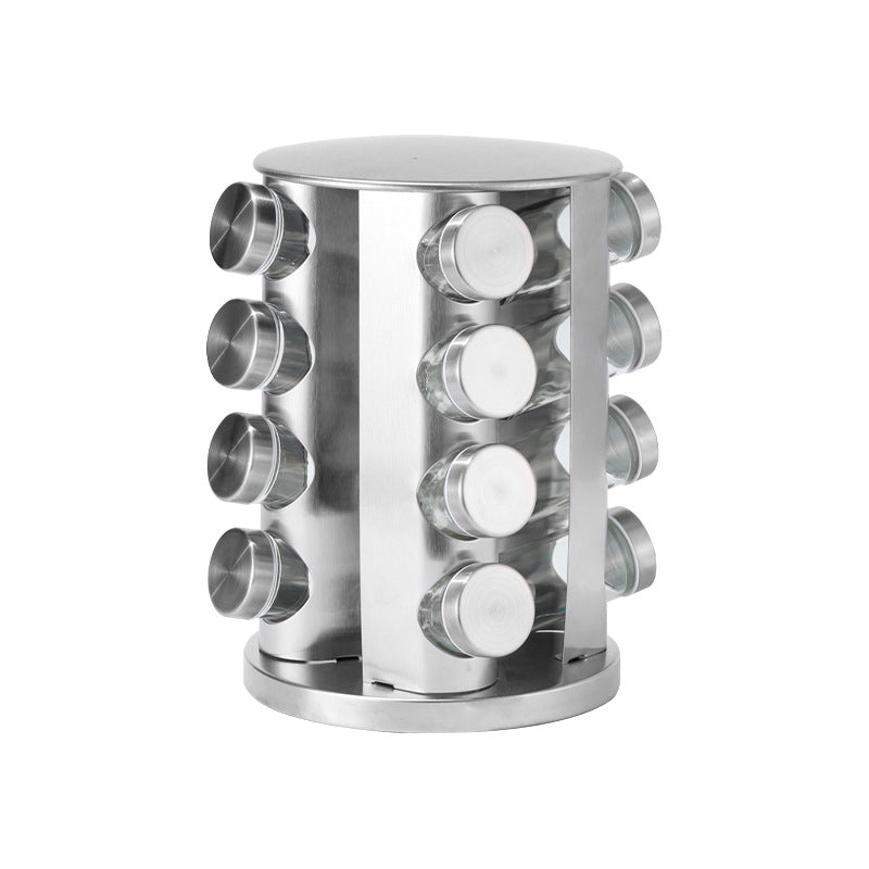 Rotating Spice Rack Organizer with 16/20 Glass Jars