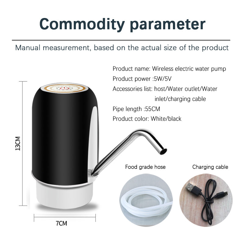 USB Rechargeable Automatic Water Dispenser Pump