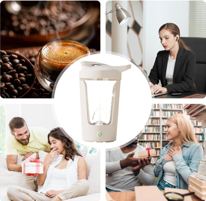 450ml Portable Electric Shaker Bottle – Rechargeable Mixer Cup