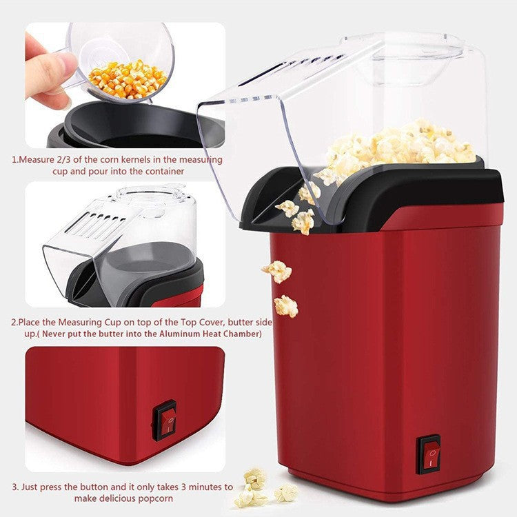 Mini Electric Hot Air Popcorn Maker – Home Popcorn Machine