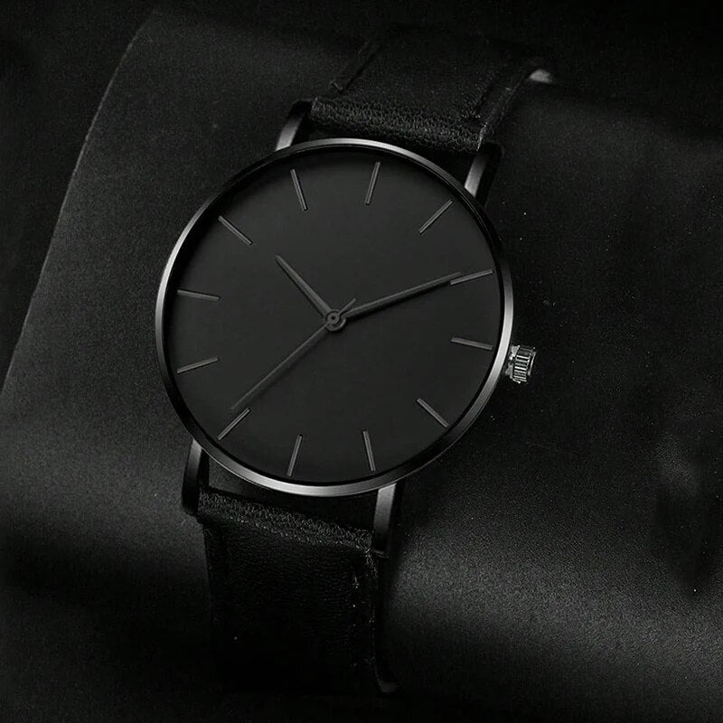 5-Piece Men’s Black Watch & Bracelet Set