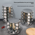 Rotating Spice Rack Organizer with 16/20 Glass Jars