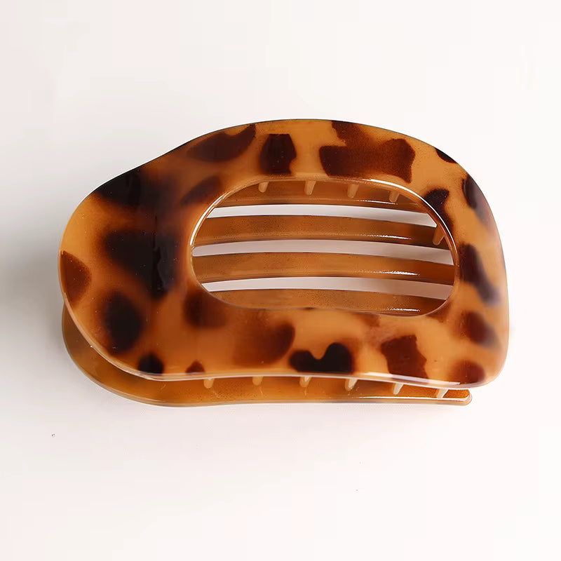 Matte Hair Claw Clip – Large Flat Round Hair Clip