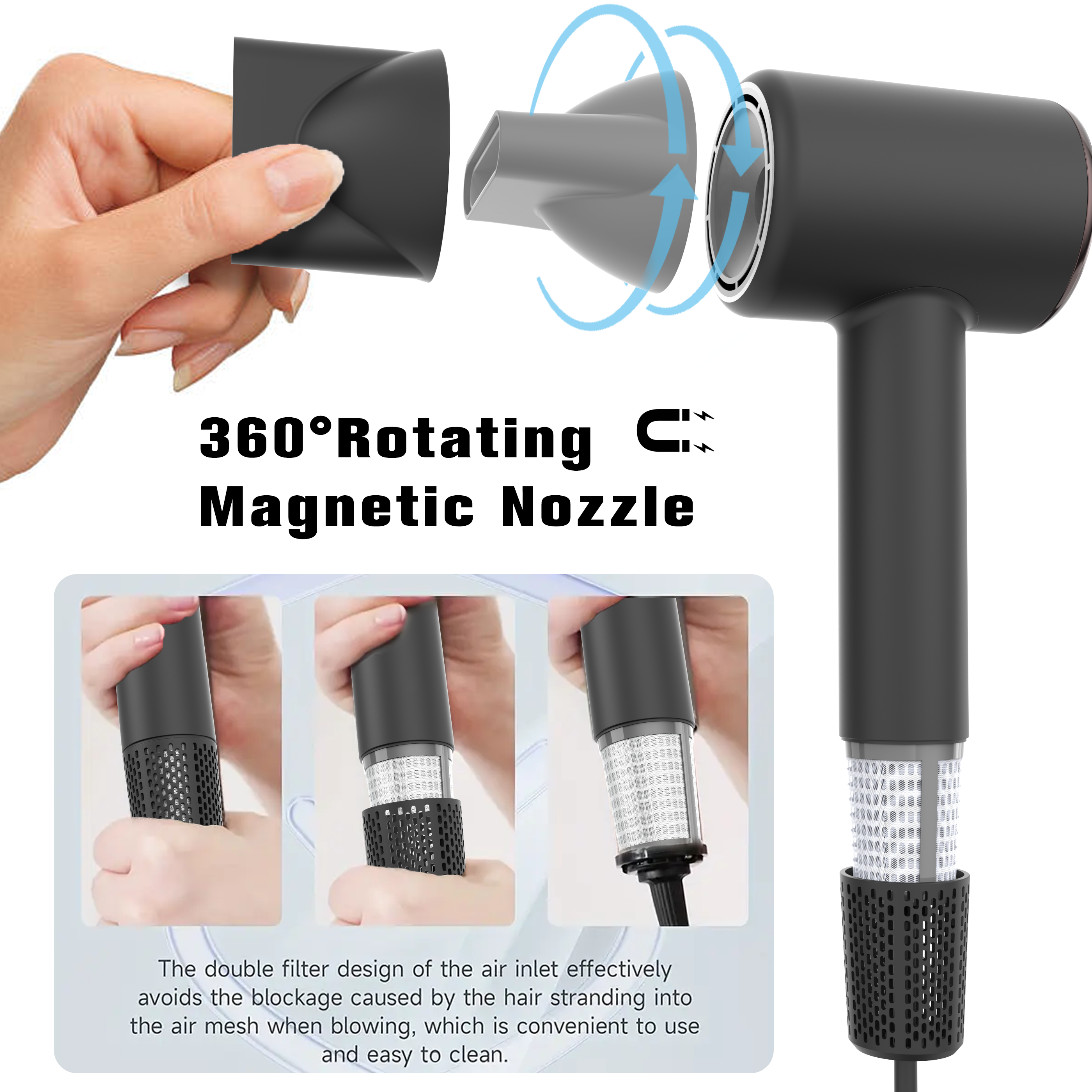 High-Speed Ionic Hair Dryer 110,000 RPM
