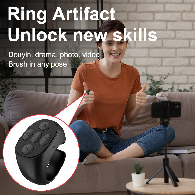 Wireless TikTok Page Turner Ring Remote Control