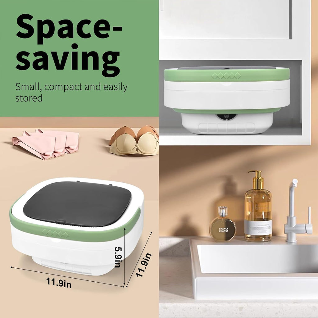 Portable 16L Mini Washing Machine – Foldable Washer with 3 Modes