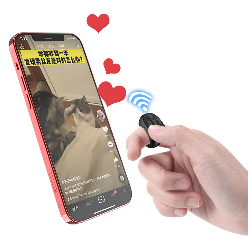 Wireless TikTok Page Turner Ring Remote Control