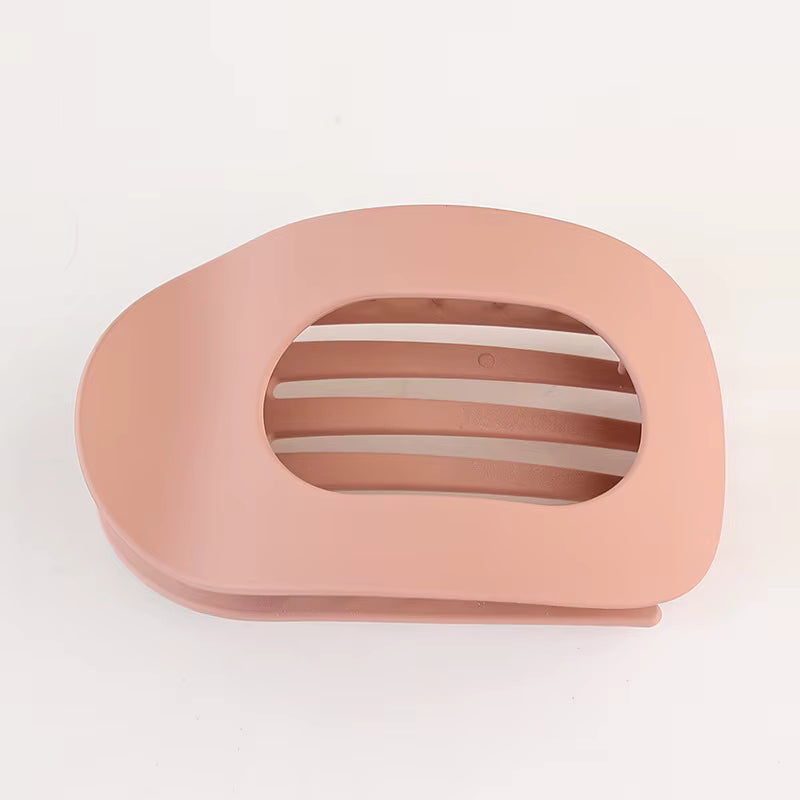 Matte Hair Claw Clip – Large Flat Round Hair Clip