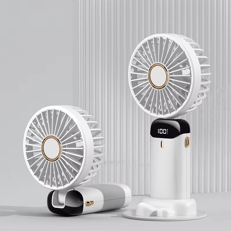 Rechargeable Mini Handheld Pocket Fan – 5 Speed Portable Cooler
