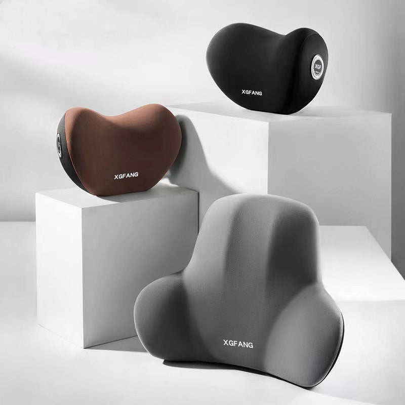Memory Foam Car Neck & Back Support Pillow Set