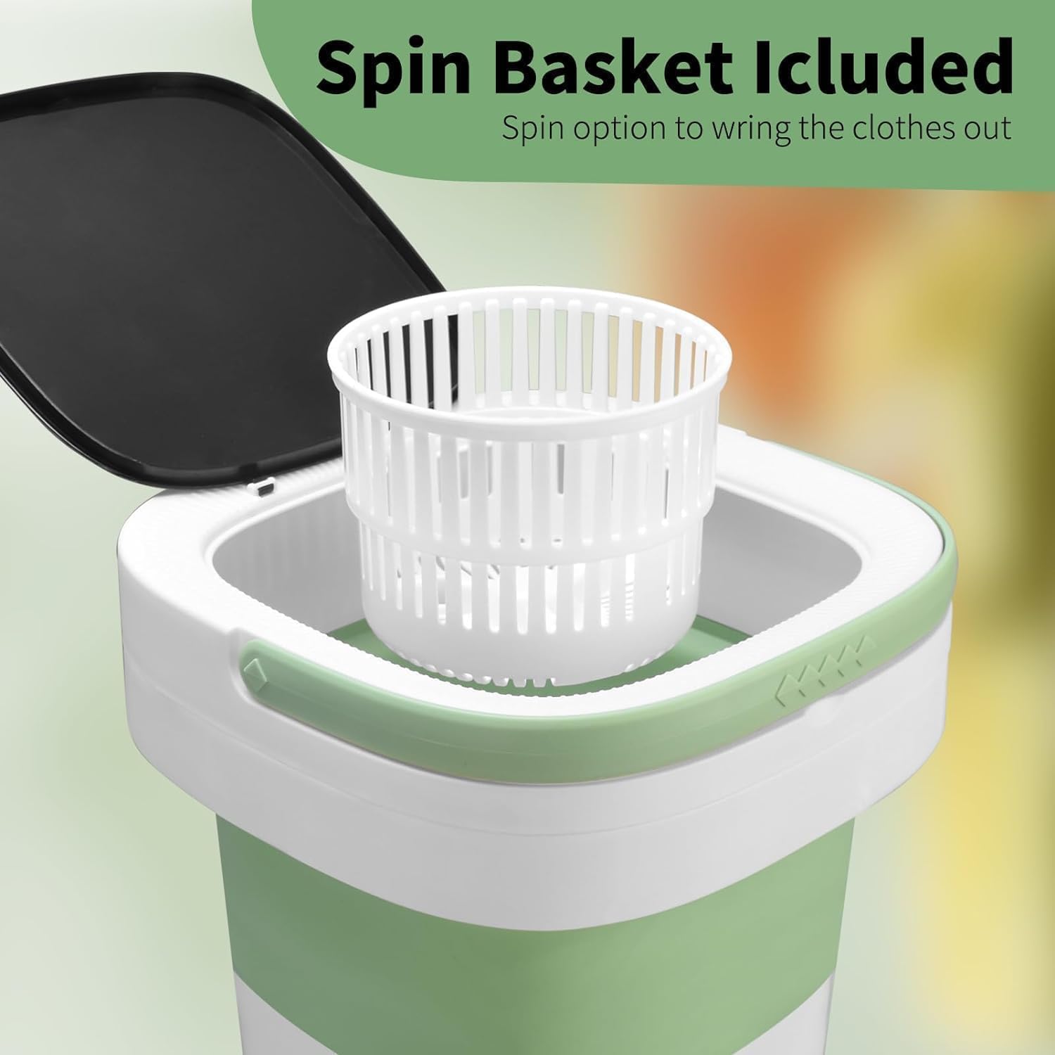 Portable 16L Mini Washing Machine – Foldable Washer with 3 Modes