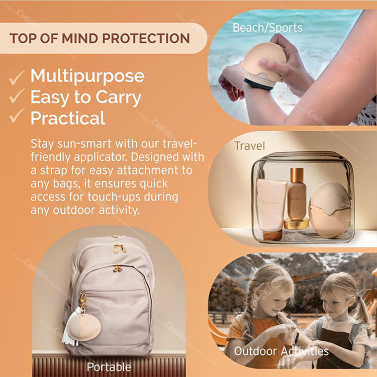 Silicone Sunscreen Applicator – Portable Washable Skincare Sponge