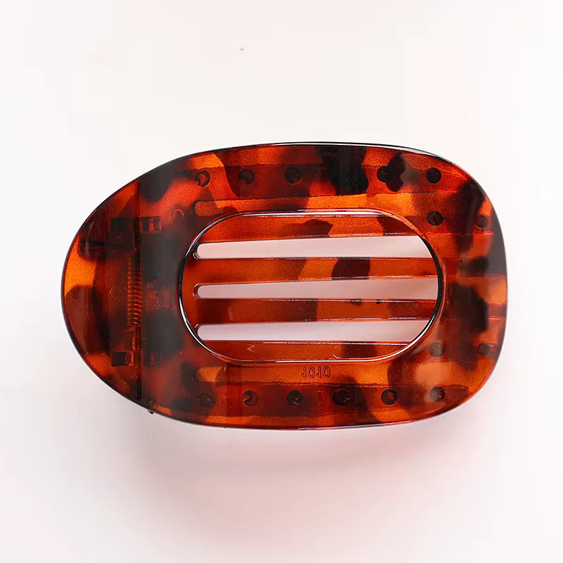 Matte Hair Claw Clip – Large Flat Round Hair Clip