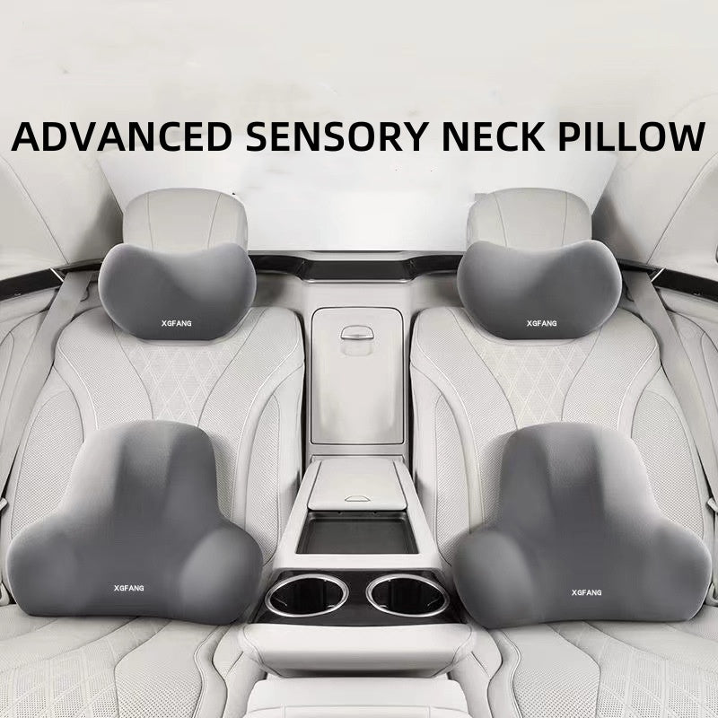 Memory Foam Car Neck & Back Support Pillow Set