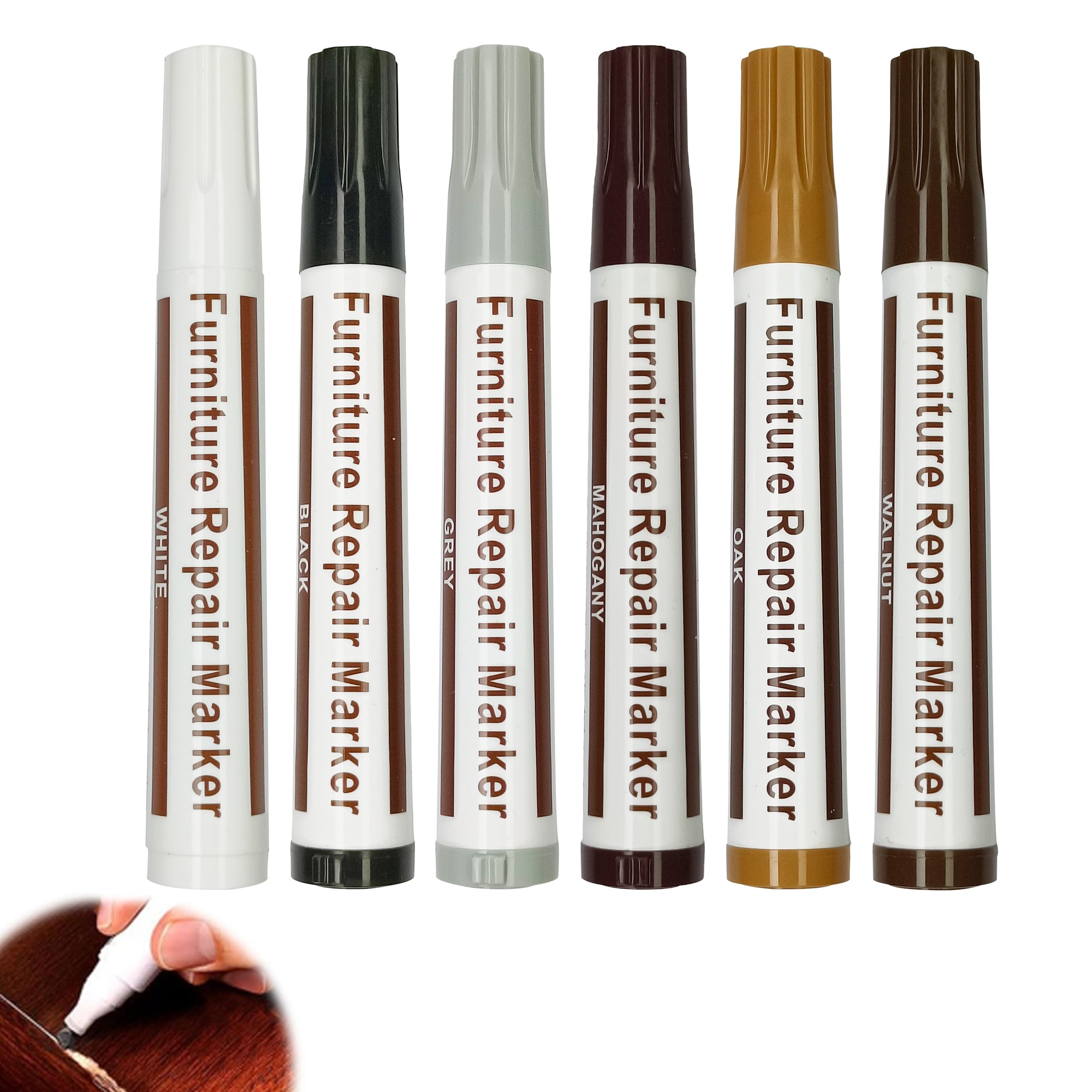 Wood Furniture Repair Marker Pen for Scratches & Scuffs