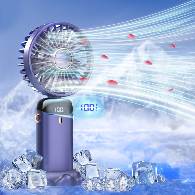 Rechargeable Mini Handheld Pocket Fan – 5 Speed Portable Cooler