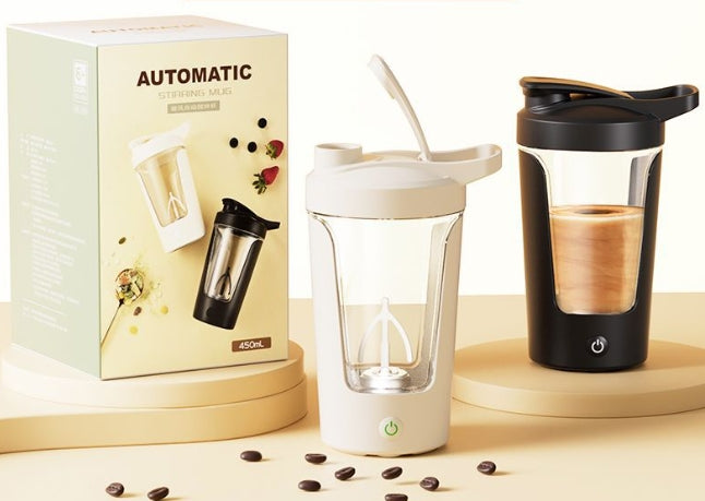 450ml Portable Electric Shaker Bottle – Rechargeable Mixer Cup